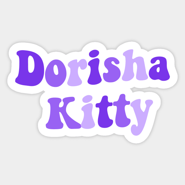 Dorisha Kitty Sticker by giadadee